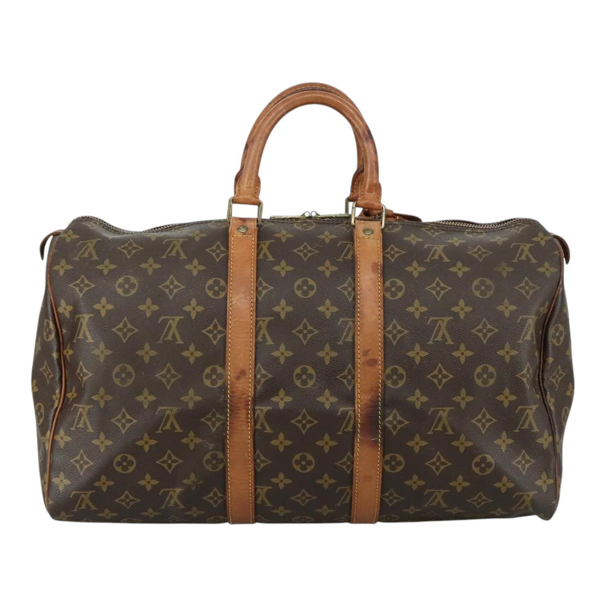 LOUIS VUITTON Monogram Keepall 45 Boston Bag M41428 LV 109033
