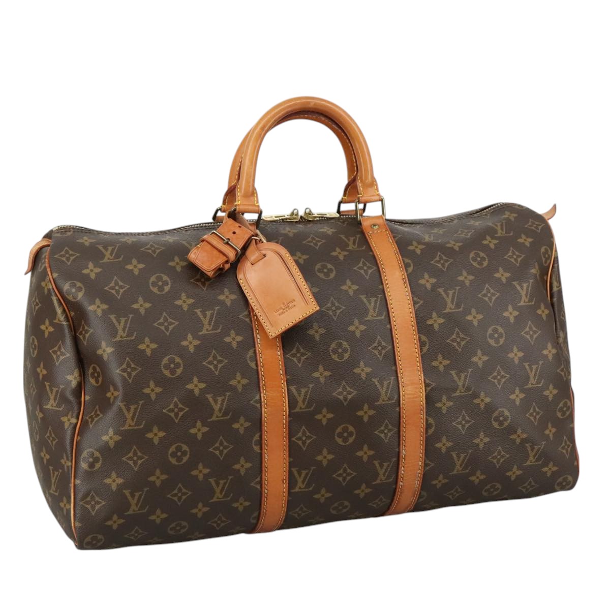 LOUIS VUITTON Monogram Keepall 50 Boston Bag M41426 LV 109037