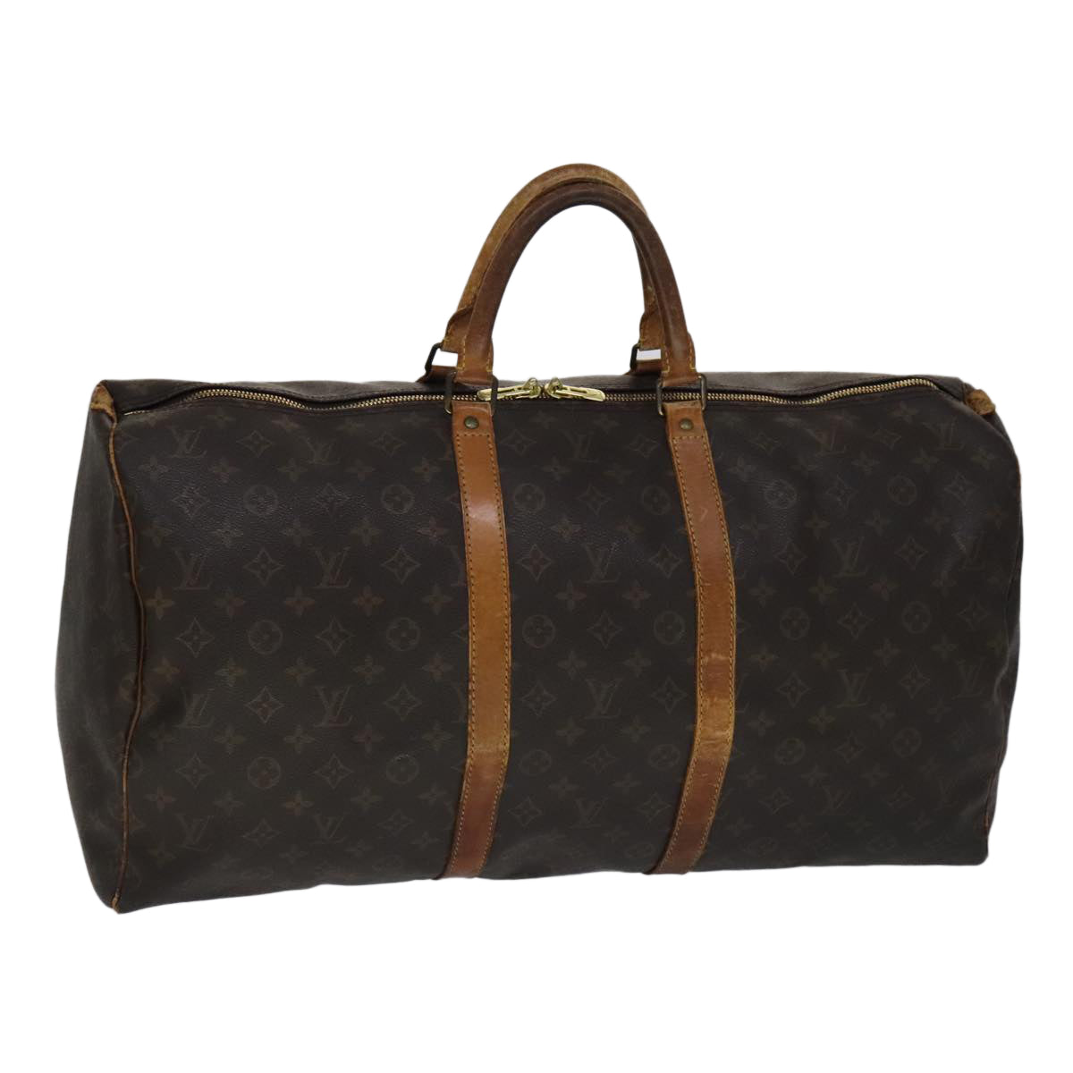 LOUIS VUITTON Monogram Keepall 55 Boston Bag M41424 LV 109039