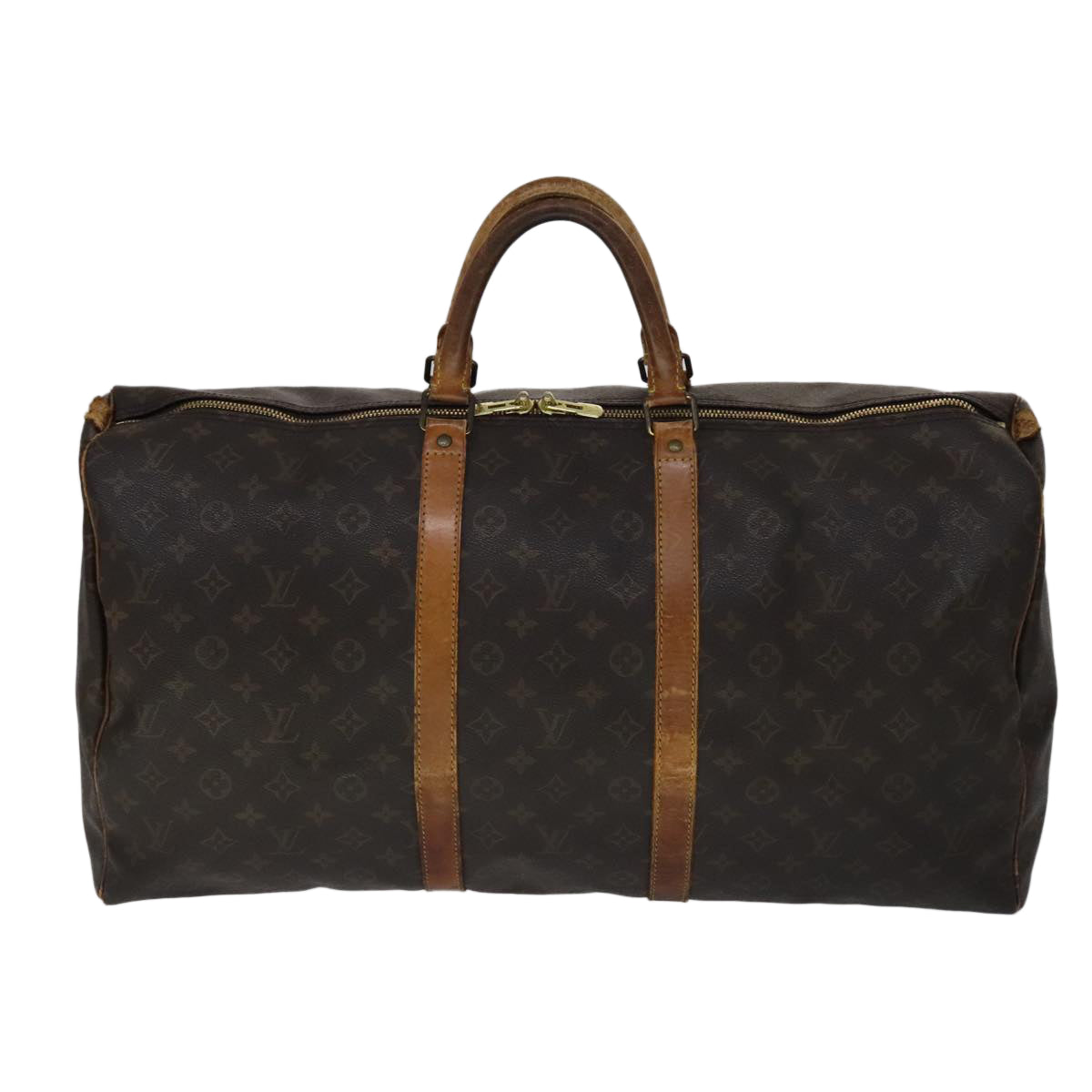 LOUIS VUITTON Monogram Keepall 55 Boston Bag M41424 LV 109039
