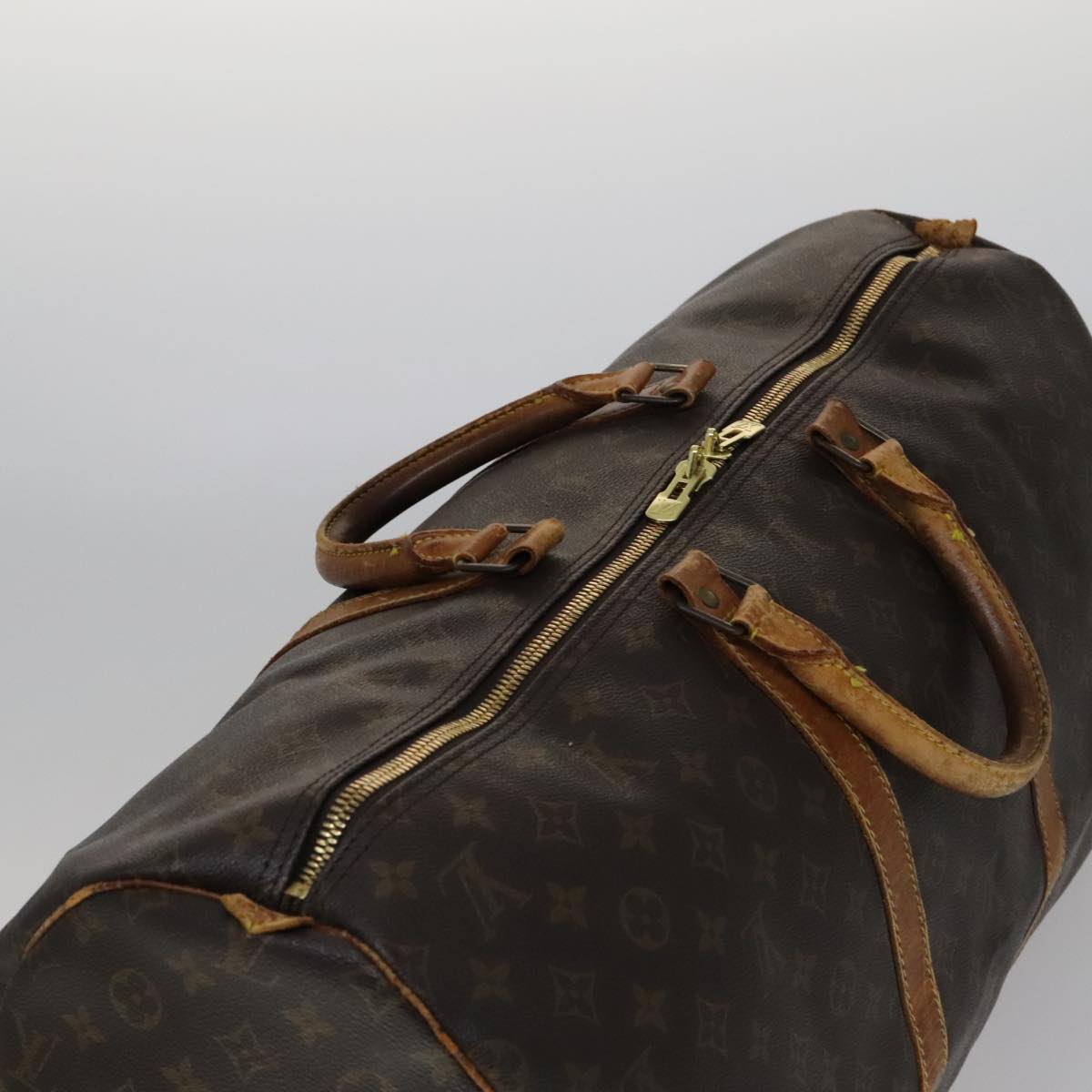 LOUIS VUITTON Monogram Keepall 55 Boston Bag M41424 LV 109039