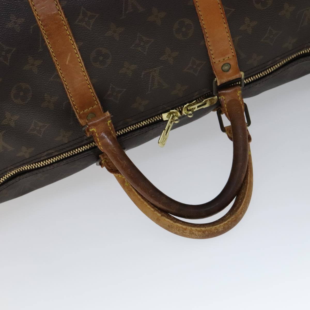 LOUIS VUITTON Monogram Keepall 55 Boston Bag M41424 LV 109039
