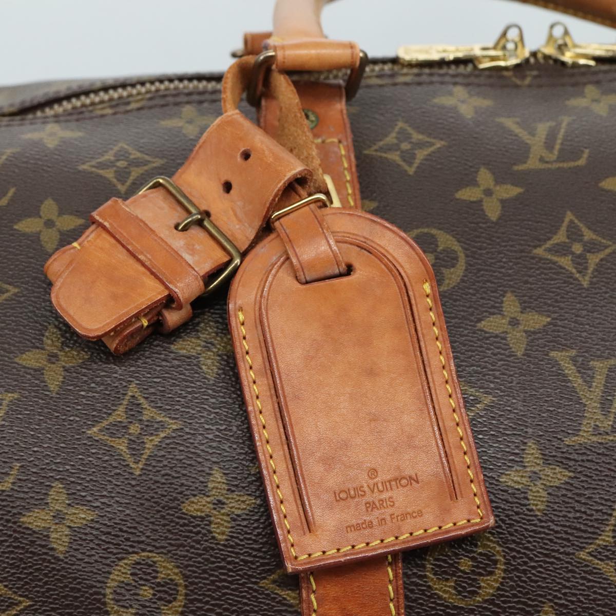 LOUIS VUITTON Monogram Keepall 55 Boston Bag M41424 LV 109040