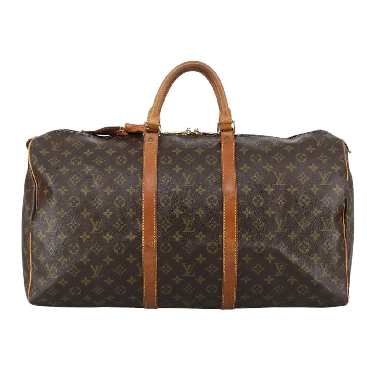 LOUIS VUITTON Monogram Keepall 55 Boston Bag M41424 LV 109040
