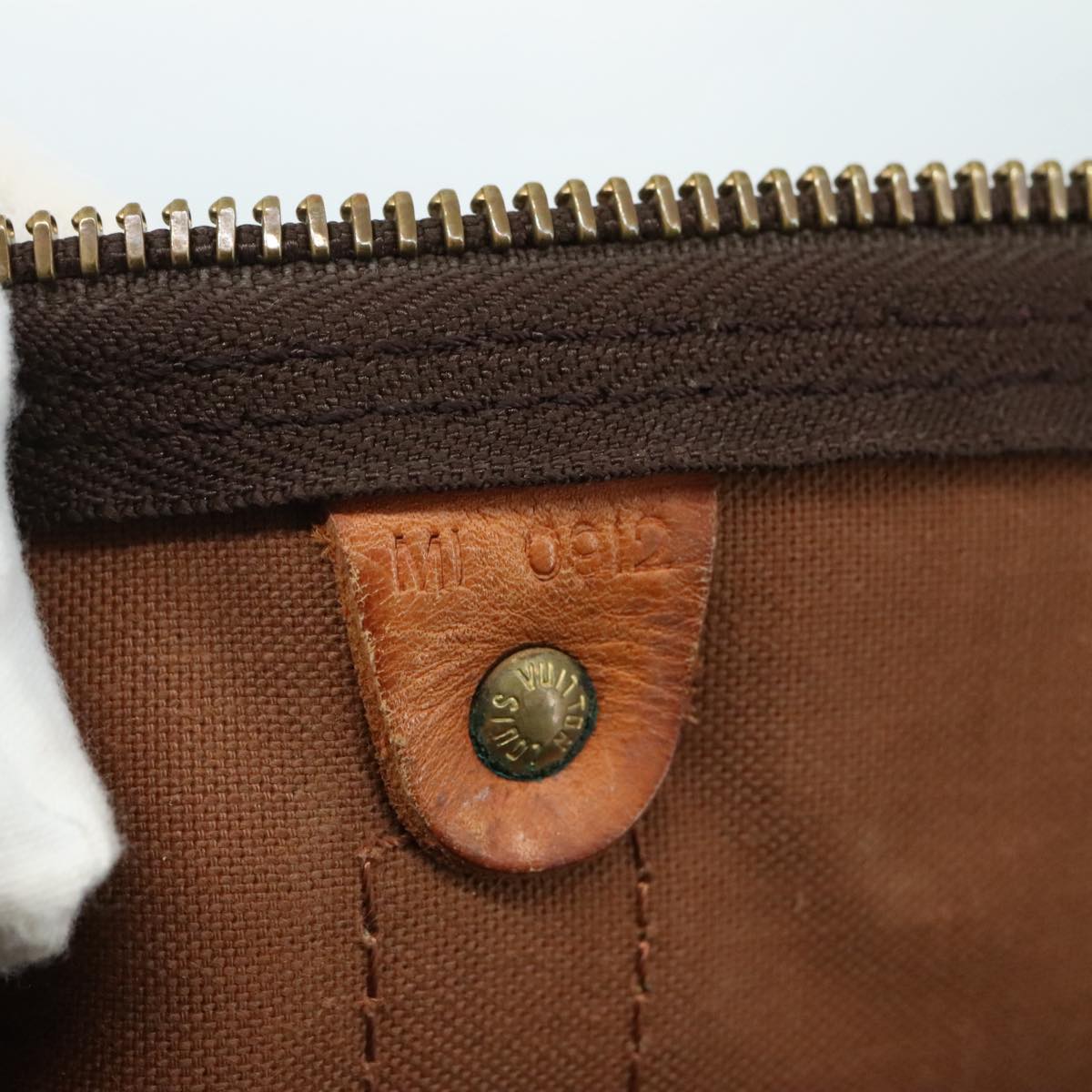 LOUIS VUITTON Monogram Keepall 55 Boston Bag M41424 LV 109040