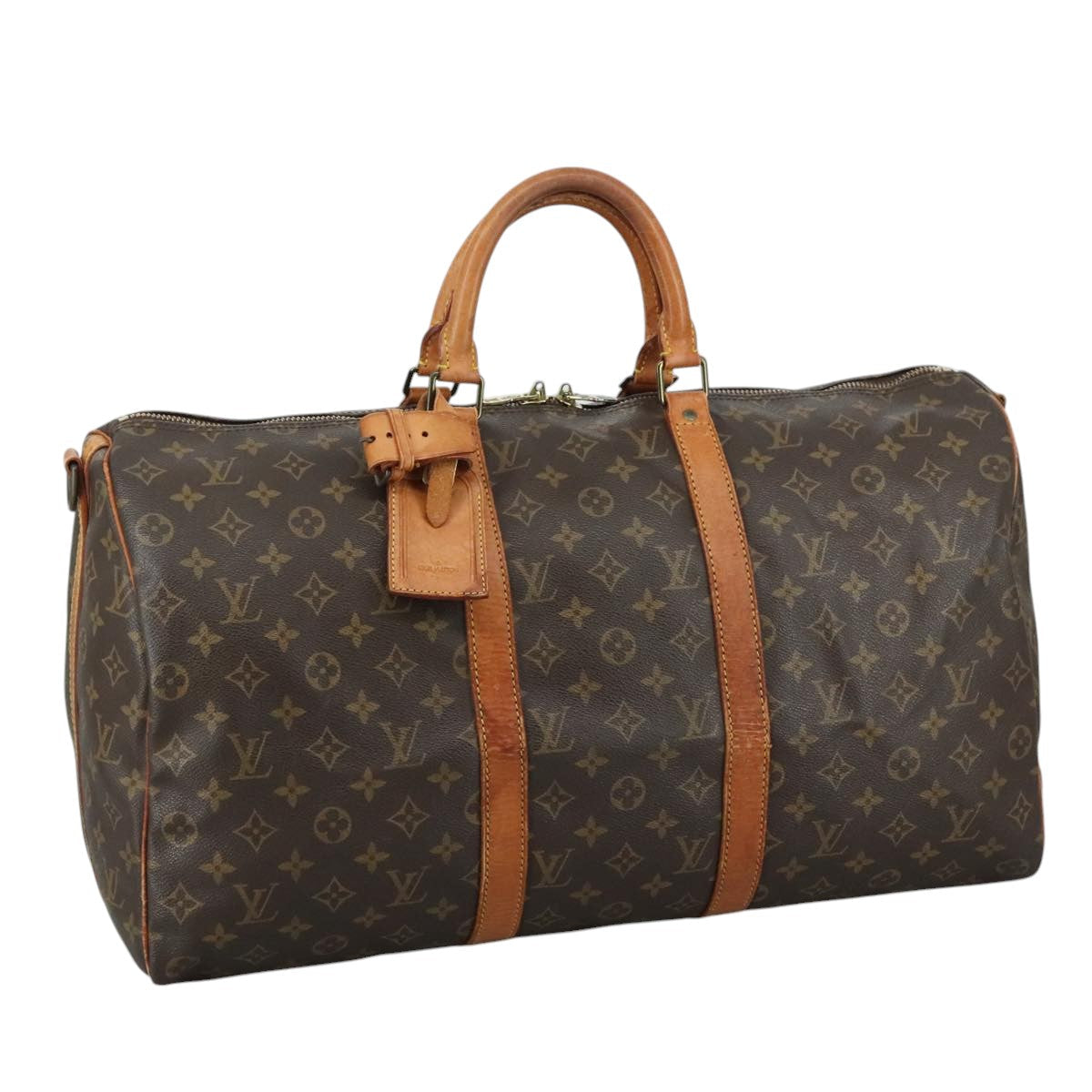LOUIS VUITTON Monogram Keepall Bandouliere 50 Boston Bag M41416 LV 109045