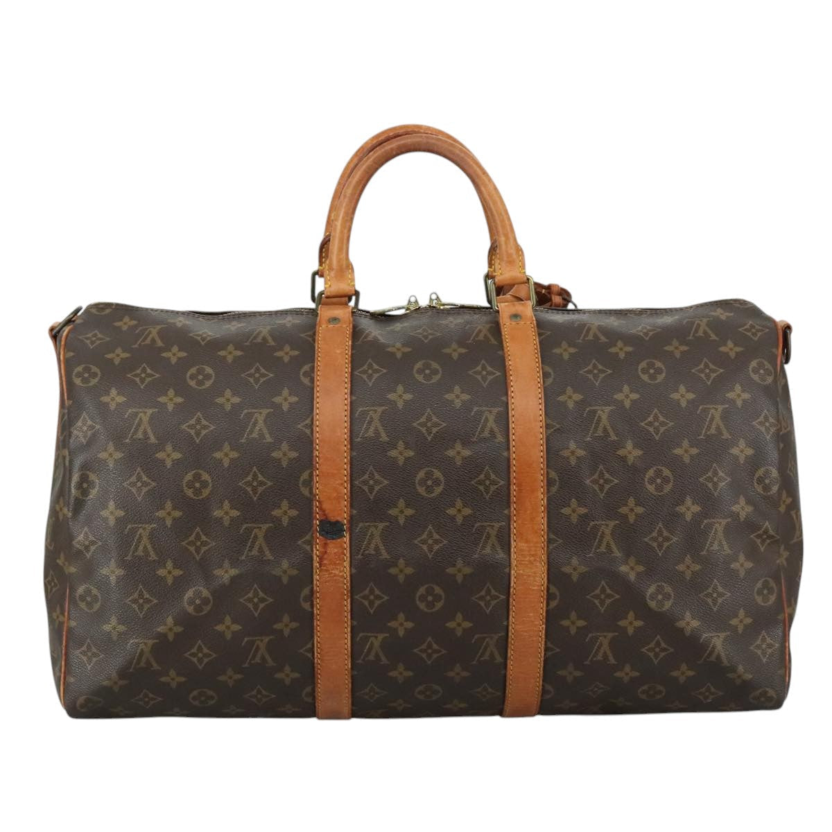 LOUIS VUITTON Monogram Keepall Bandouliere 50 Boston Bag M41416 LV 109045