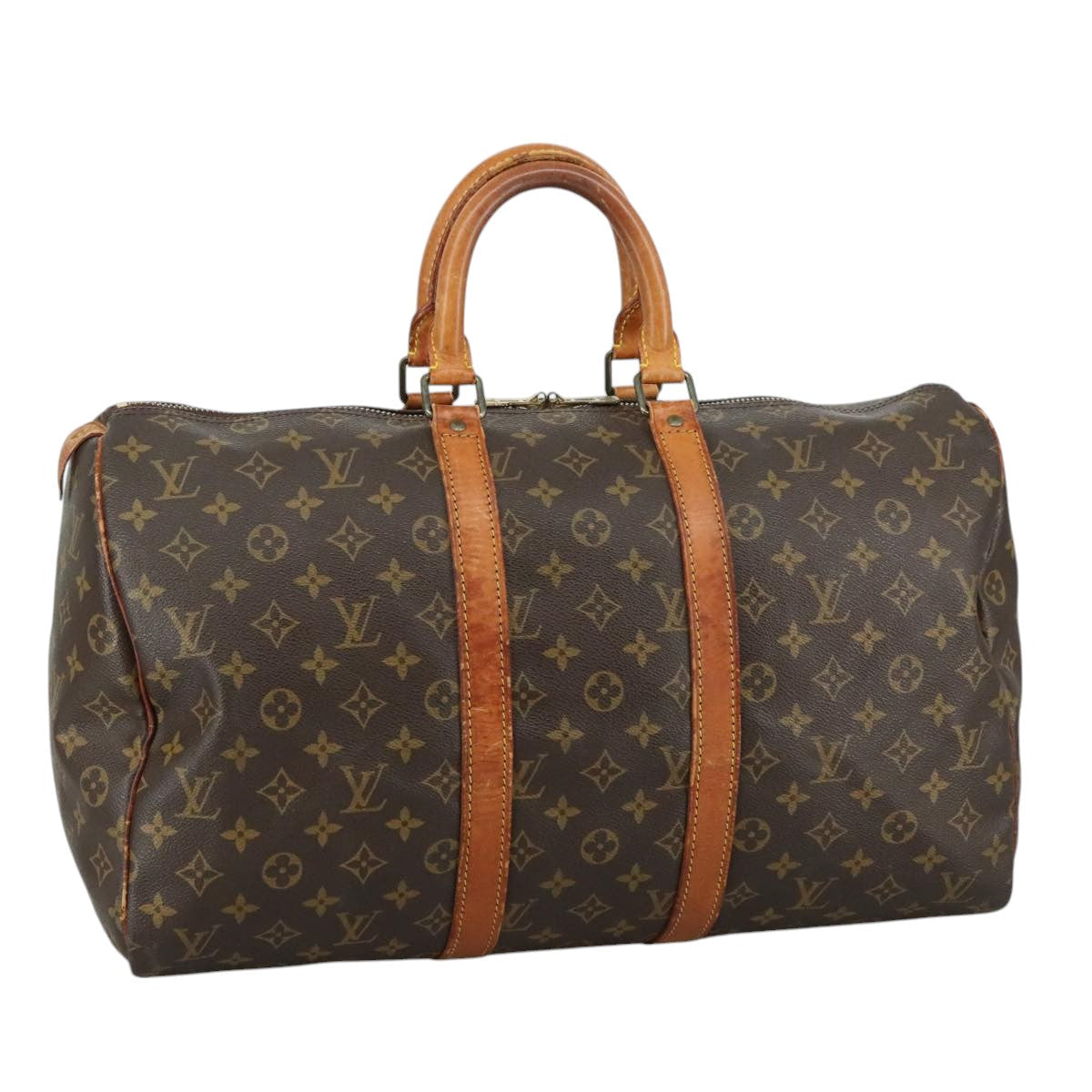 LOUIS VUITTON Monogram Keepall 45 Boston Bag M41428 LV 109047