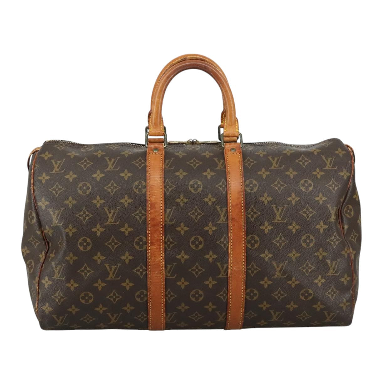 LOUIS VUITTON Monogram Keepall 45 Boston Bag M41428 LV 109047