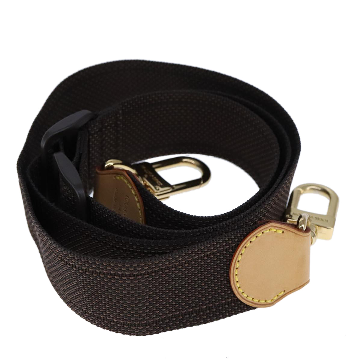 LOUIS VUITTON Shoulder Strap Canvas Leather Brown LV 109050