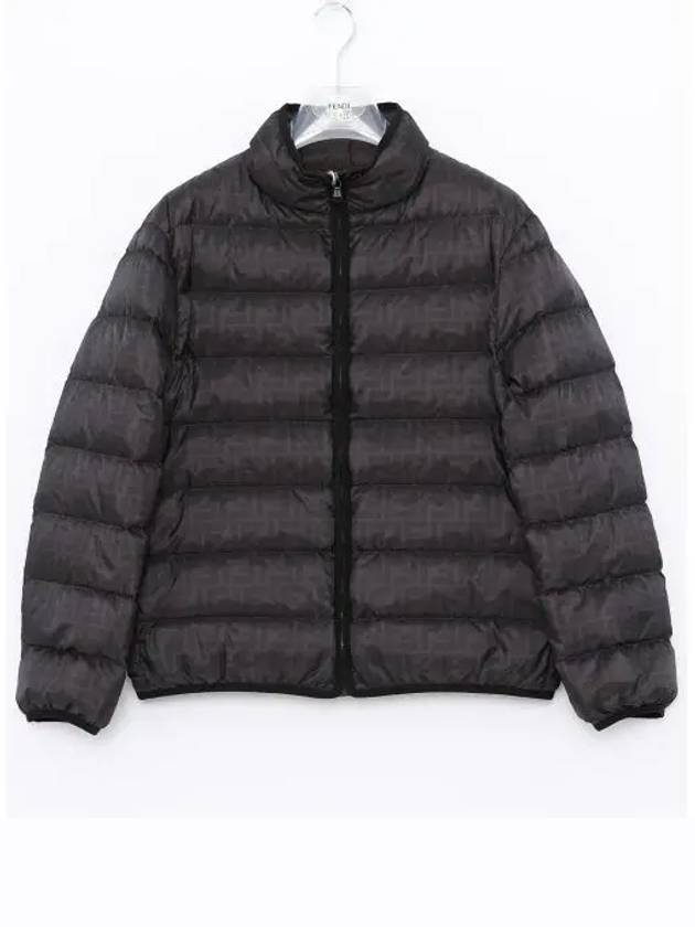 Luxury Fendi Kids Monogram Pattern Padding Black