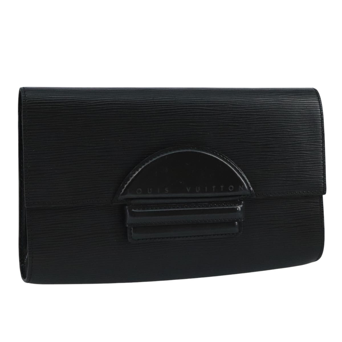 LOUIS VUITTON Epi Chaillot Clutch Bag Black M52542 LV 109184