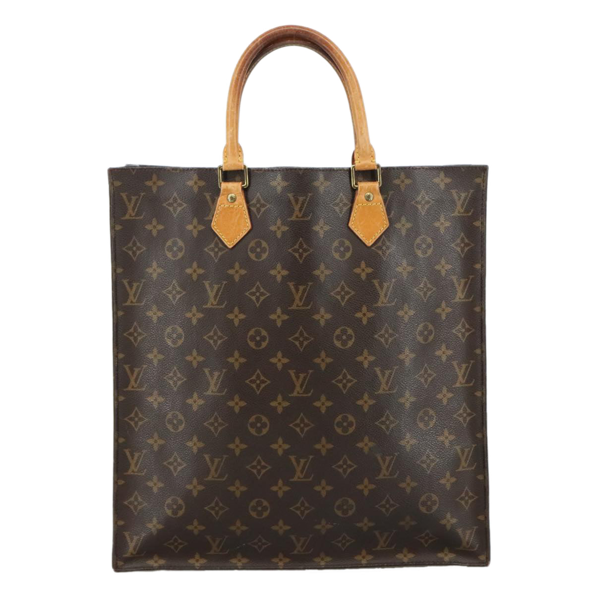 LOUIS VUITTON Monogram Sac Plat Hand Bag M51140 LV 109224