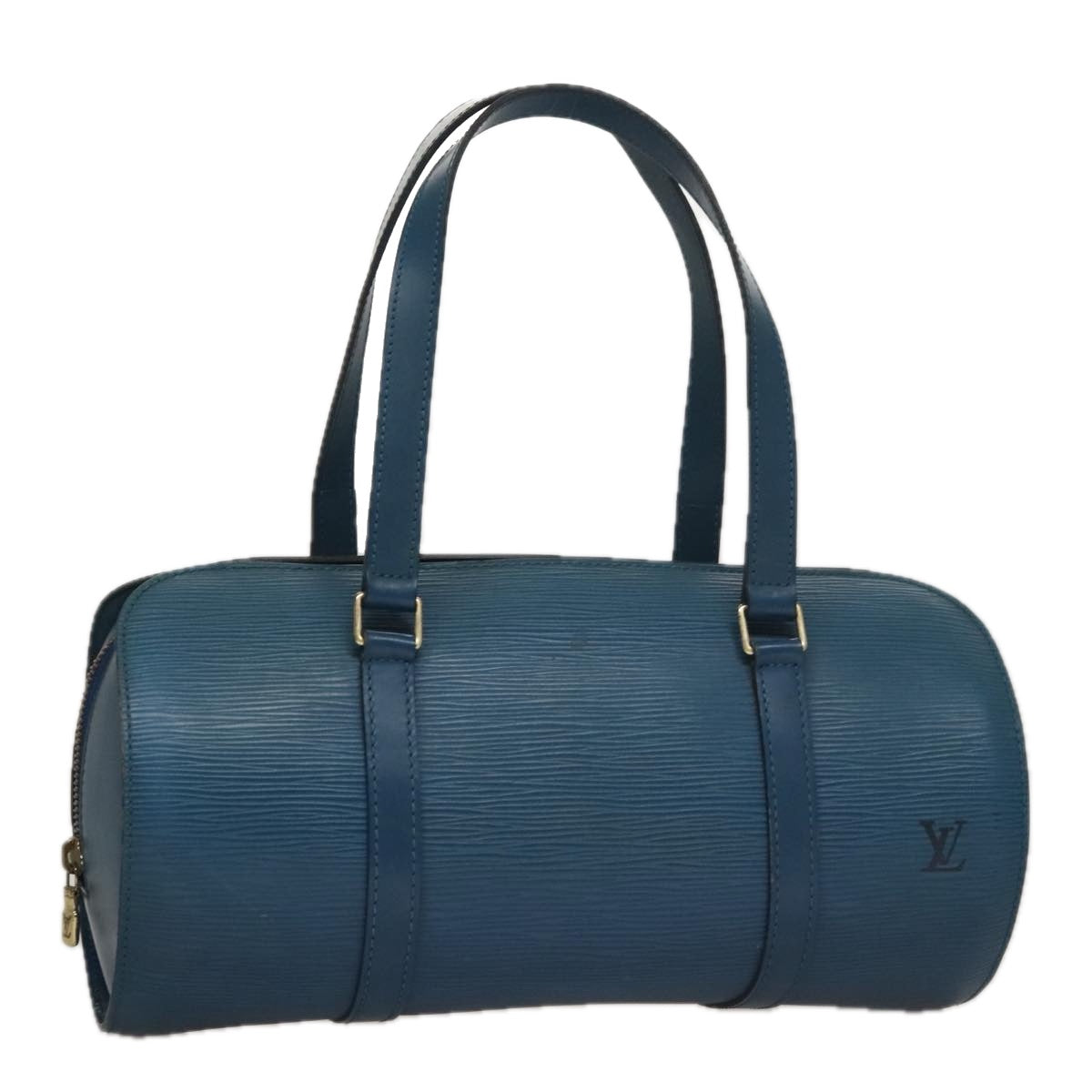 LOUIS VUITTON Epi Soufflot Hand Bag Blue M52225 LV 109229