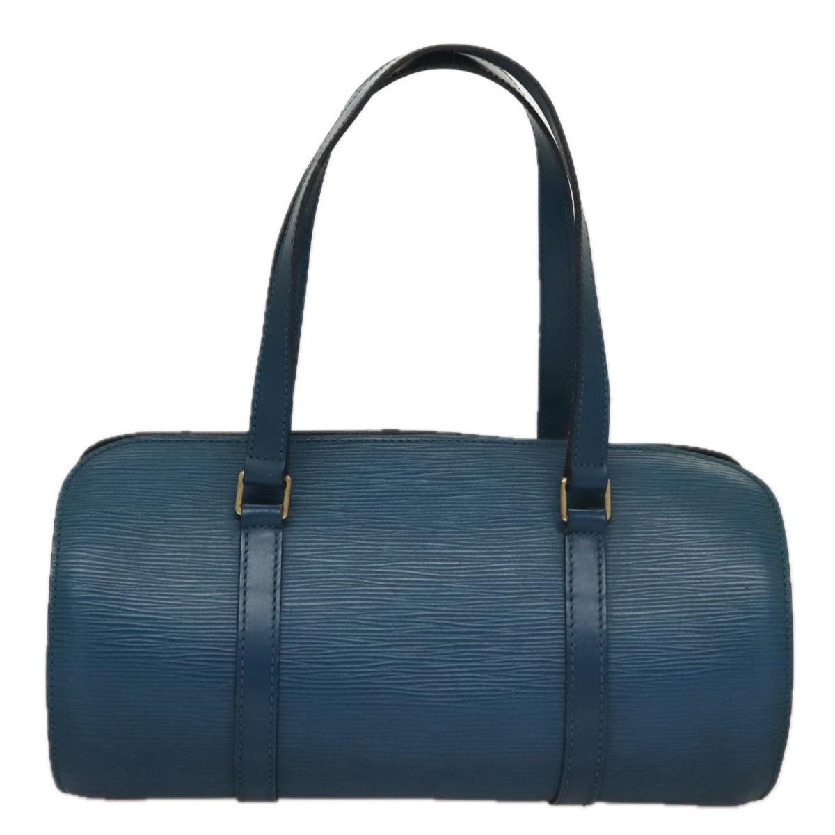 LOUIS VUITTON Epi Soufflot Hand Bag Blue M52225 LV 109229
