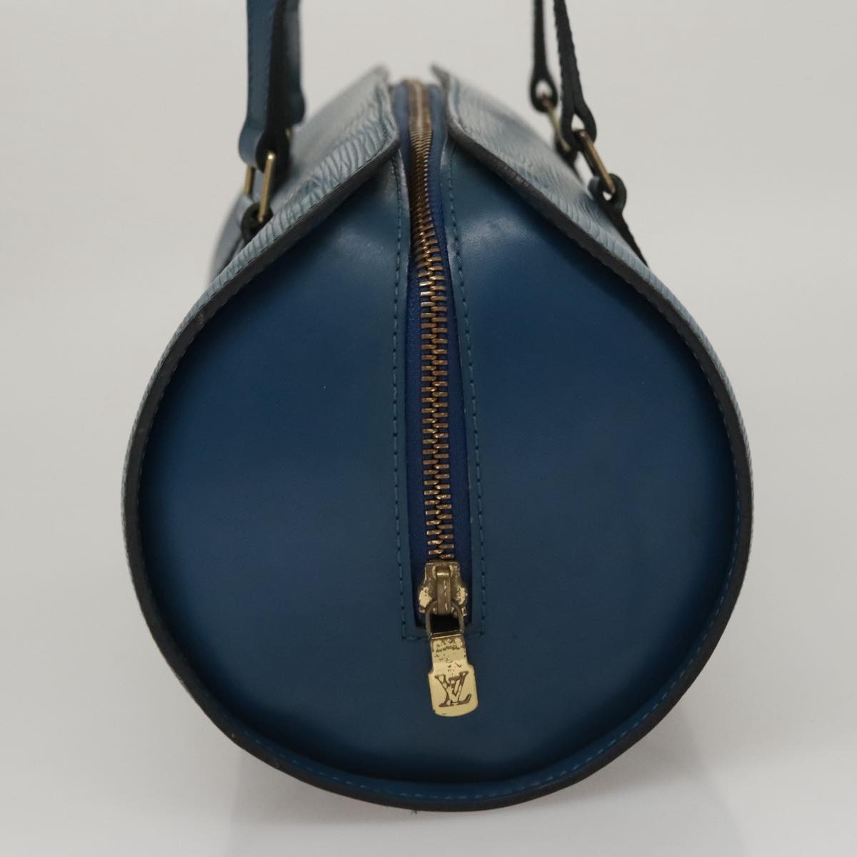 LOUIS VUITTON Epi Soufflot Hand Bag Blue M52225 LV 109229