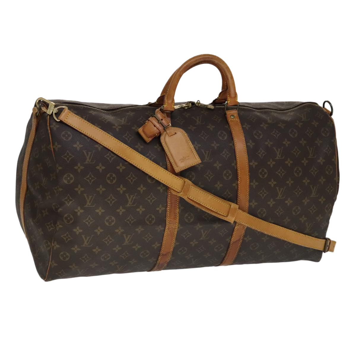 LOUIS VUITTON Monogram Keepall Bandouliere 60 Boston Bag M41412 LV 109233