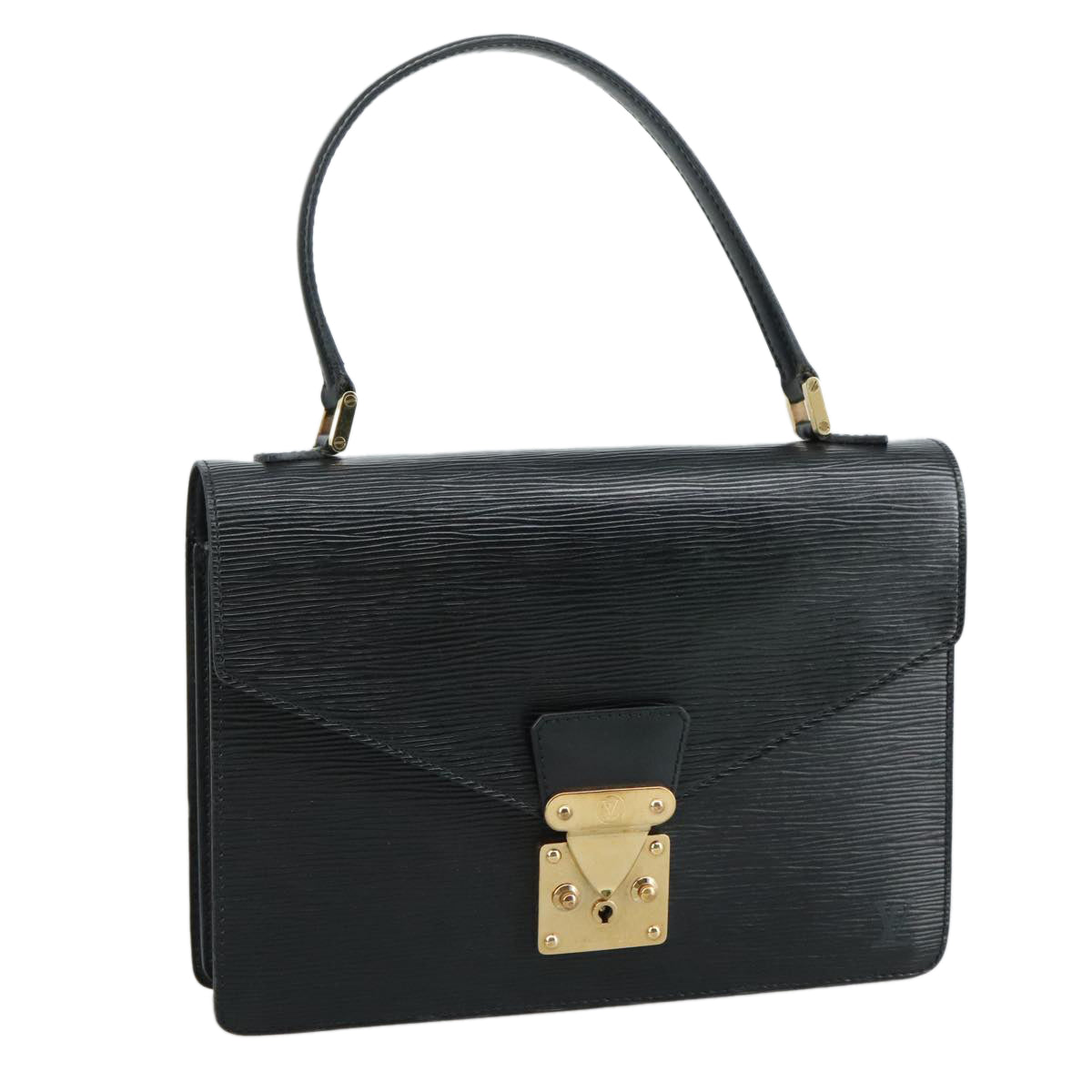 LOUIS VUITTON Epi Concorde Hand Bag Black M52132 LV 109235