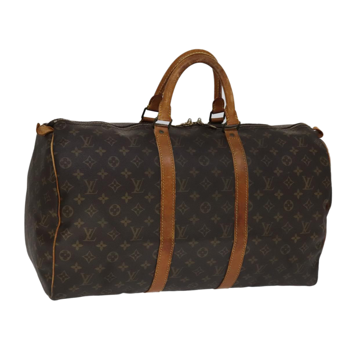 LOUIS VUITTON Monogram Keepall 50 Boston Bag M41426 LV 109278