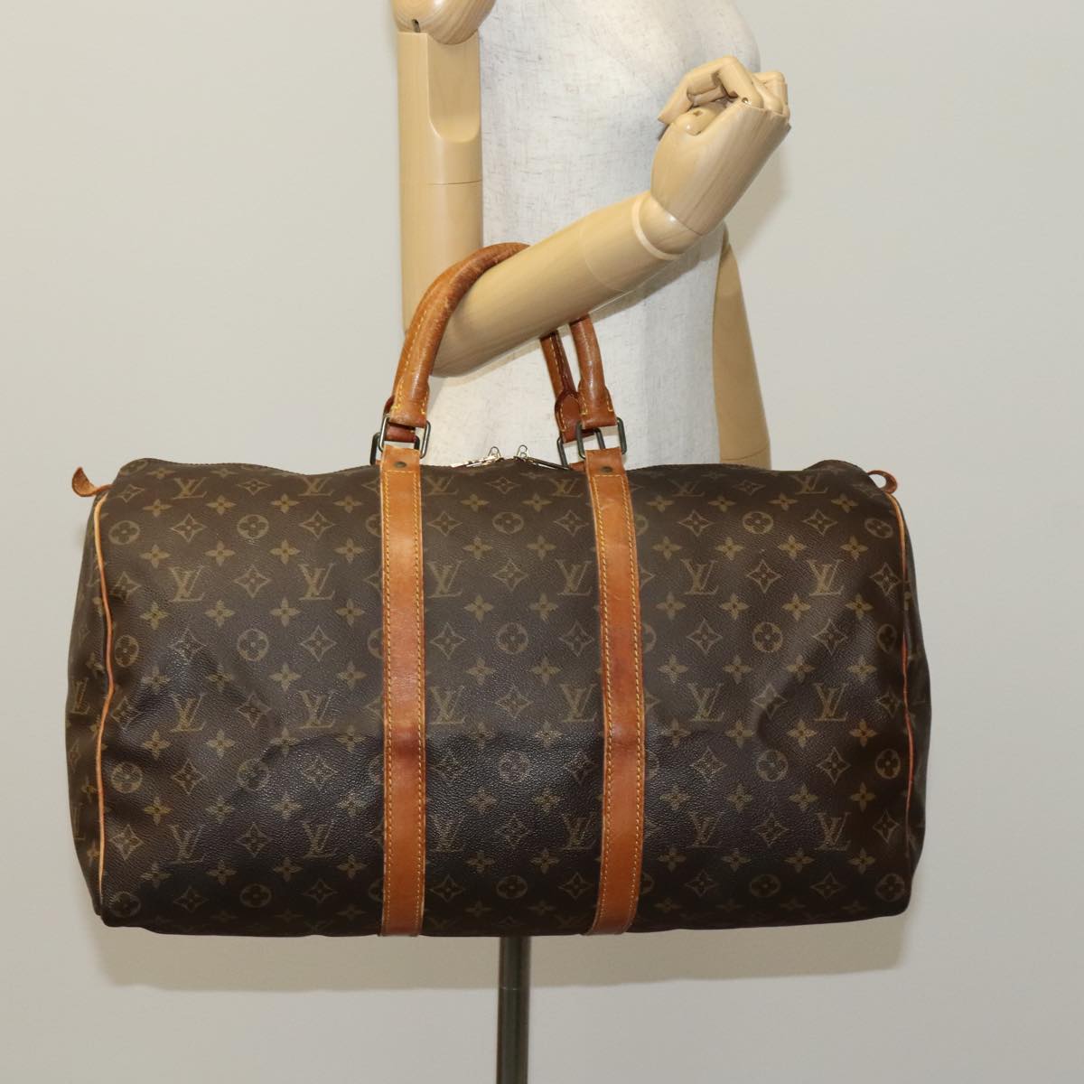 LOUIS VUITTON Monogram Keepall 50 Boston Bag M41426 LV 109278