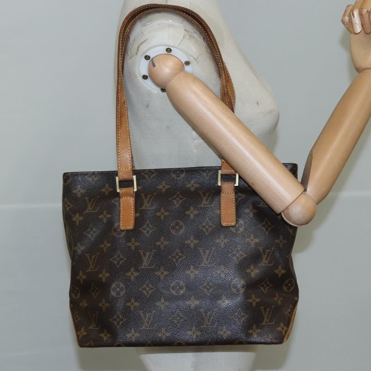 LOUIS VUITTON Monogram Cabas Piano Tote Bag M51148 LV 109281
