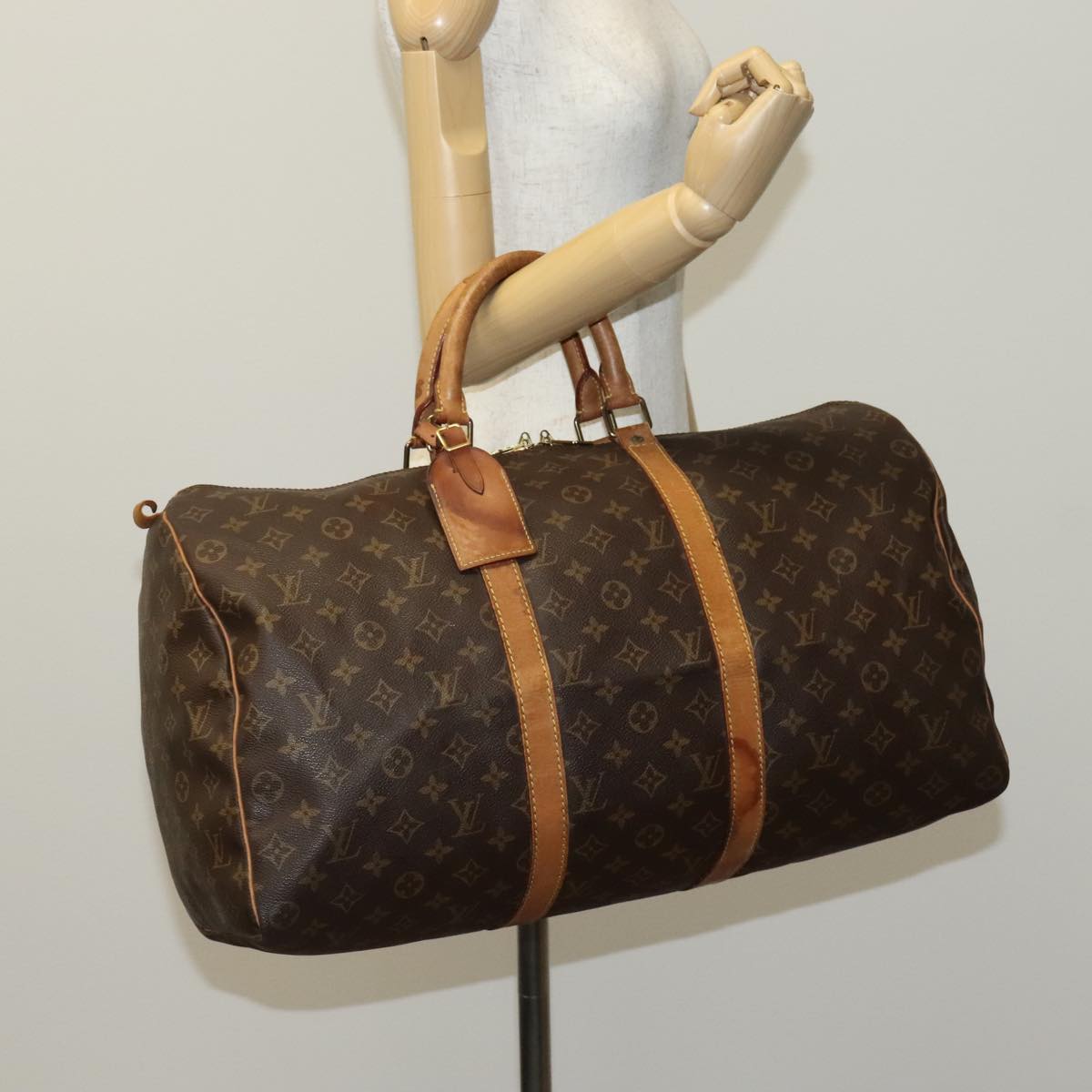 LOUIS VUITTON Monogram Keepall 50 Boston Bag M41426 LV 109294