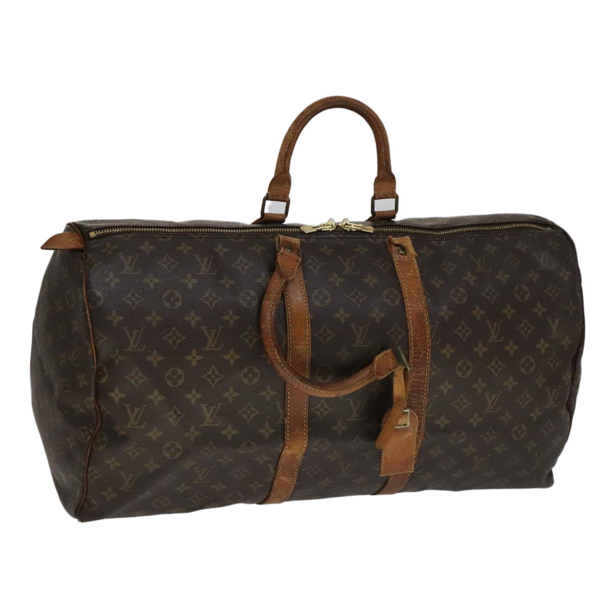 LOUIS VUITTON Monogram Keepall 55 Boston Bag Vintage M41424 LV 109365