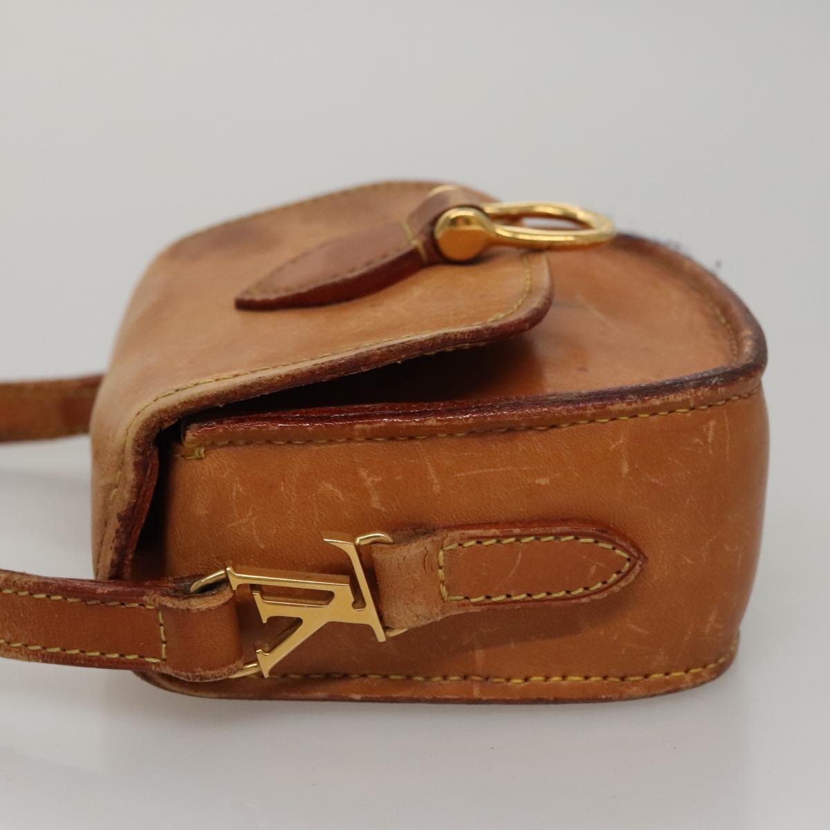 LOUIS VUITTON Nomad Bebe Saint Cloud Shoulder Bag Leather Beige LV 109371