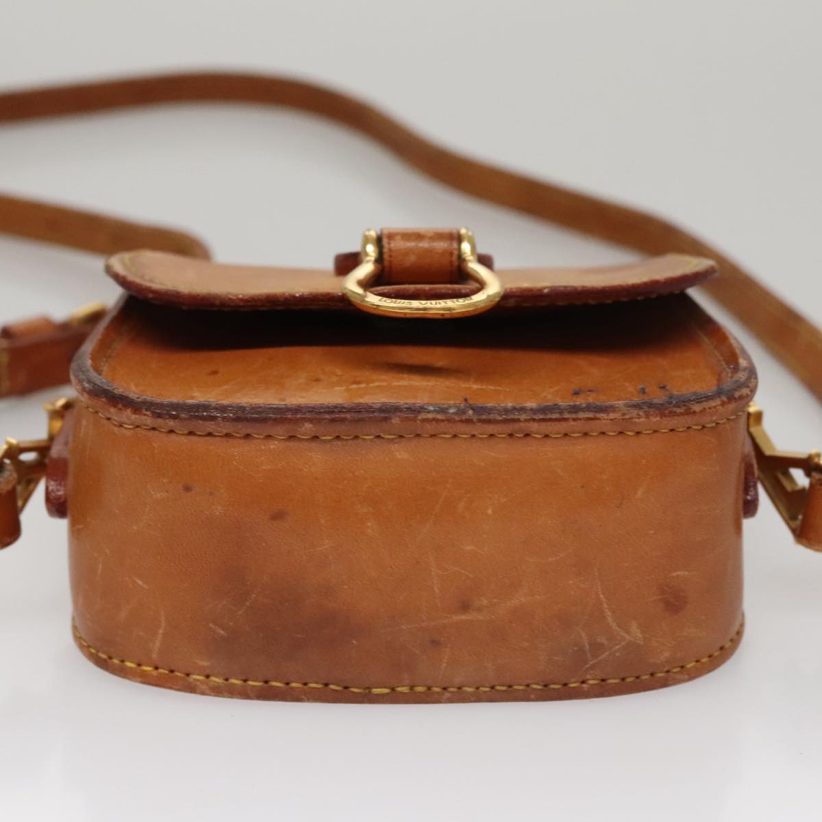LOUIS VUITTON Nomad Bebe Saint Cloud Shoulder Bag Leather Beige LV 109371