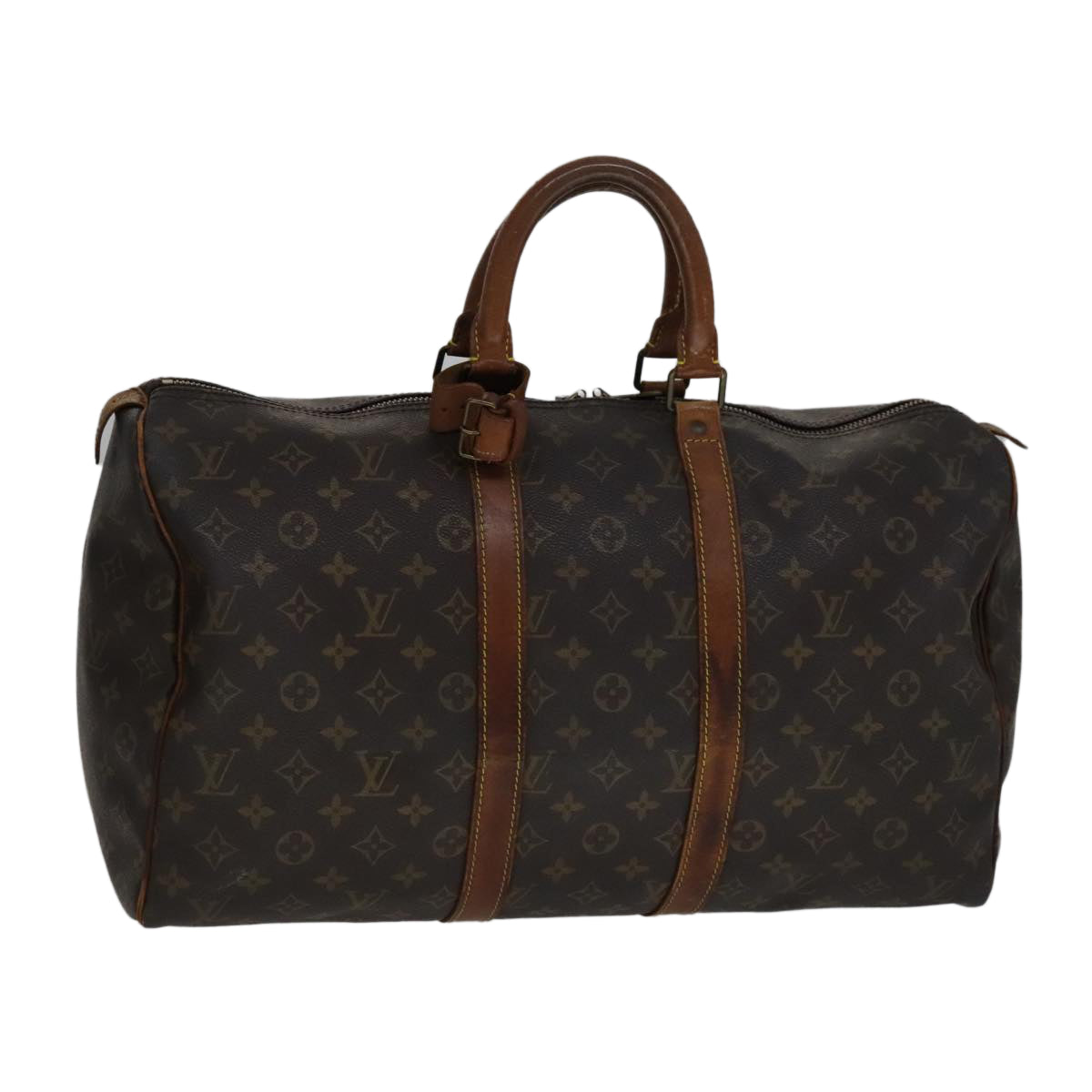 LOUIS VUITTON Monogram Keepall 45 Boston Bag M41428 LV 109398
