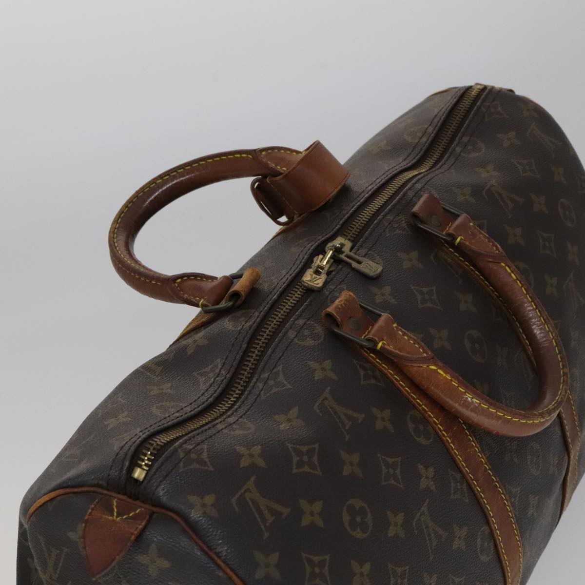 LOUIS VUITTON Monogram Keepall 45 Boston Bag M41428 LV 109398