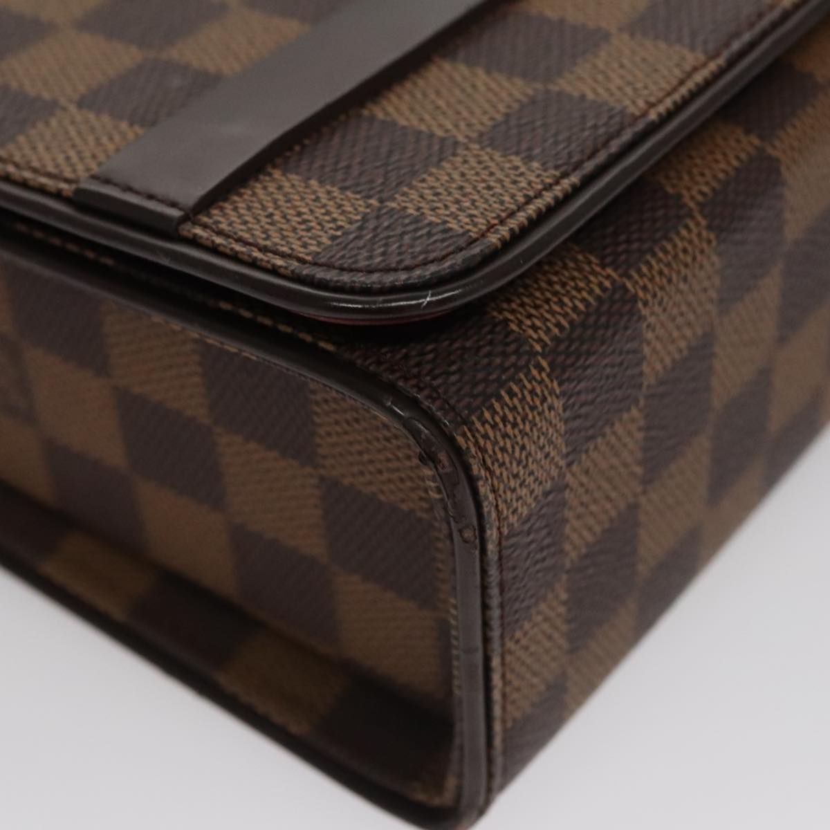LOUIS VUITTON Damier Ebene Tribeca Carre Shoulder Bag N51161 LV 109448