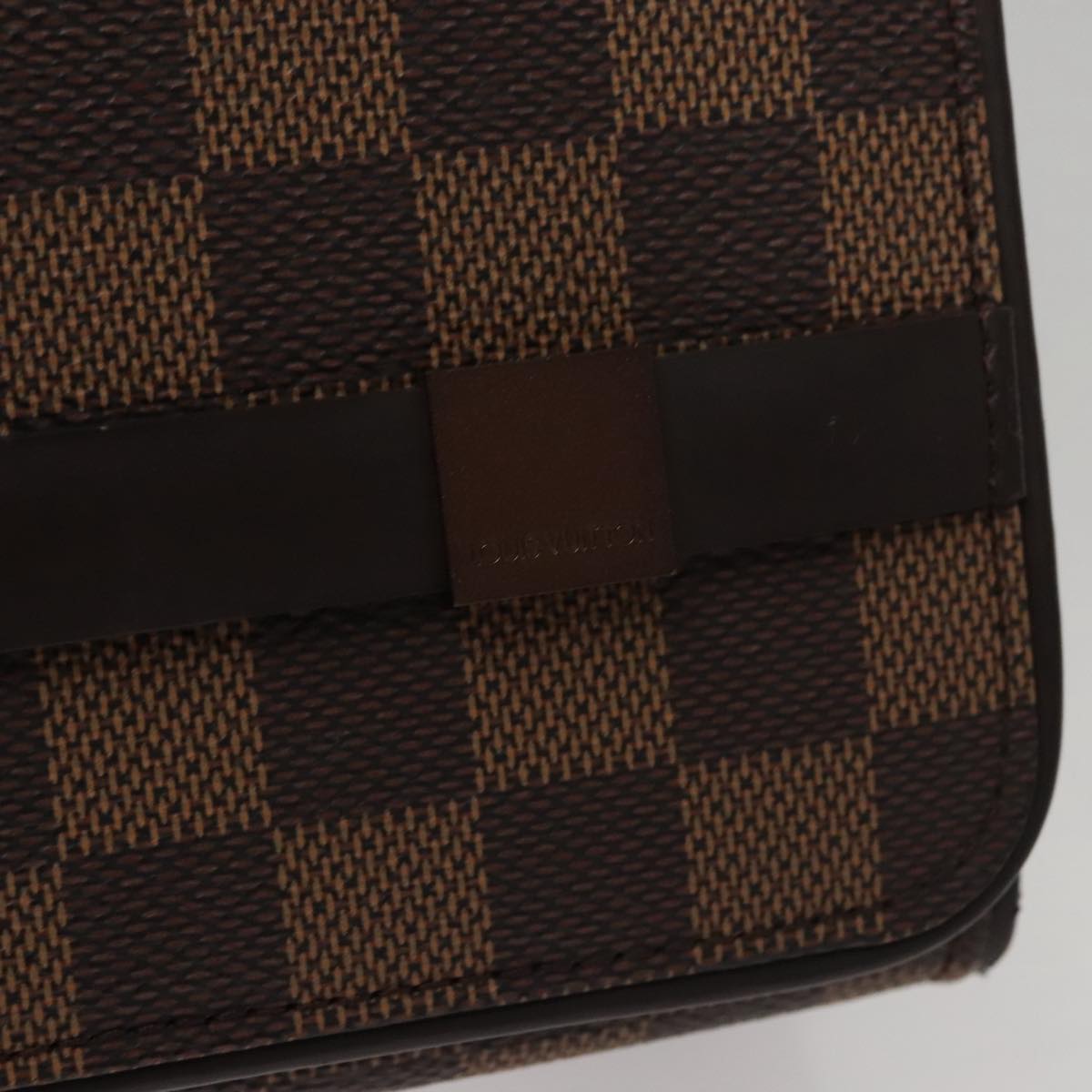 LOUIS VUITTON Damier Ebene Tribeca Carre Shoulder Bag N51161 LV 109448