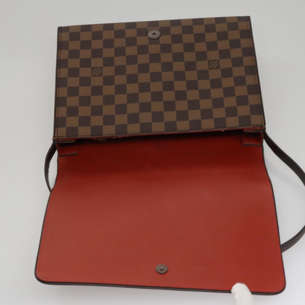 LOUIS VUITTON Damier Ebene Tribeca Carre Shoulder Bag N51161 LV 109448