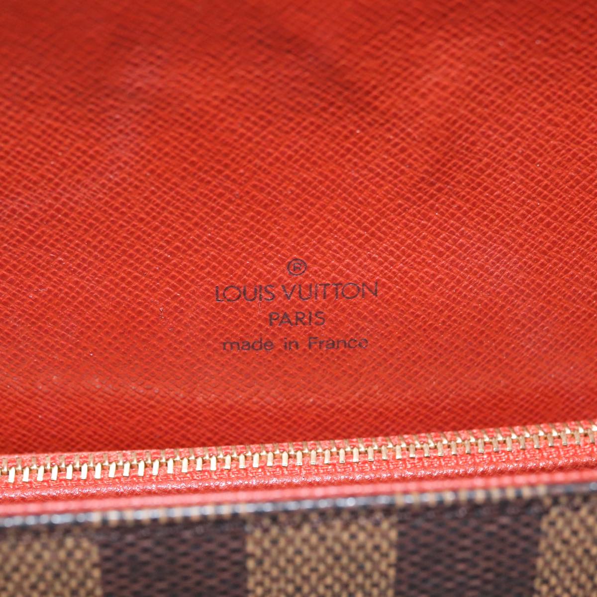 LOUIS VUITTON Damier Ebene Tribeca Carre Shoulder Bag N51161 LV 109448