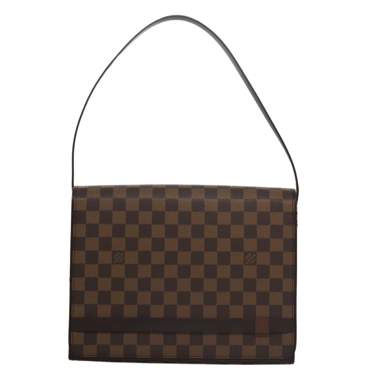 LOUIS VUITTON Damier Ebene Tribeca Carre Shoulder Bag N51161 LV 109448