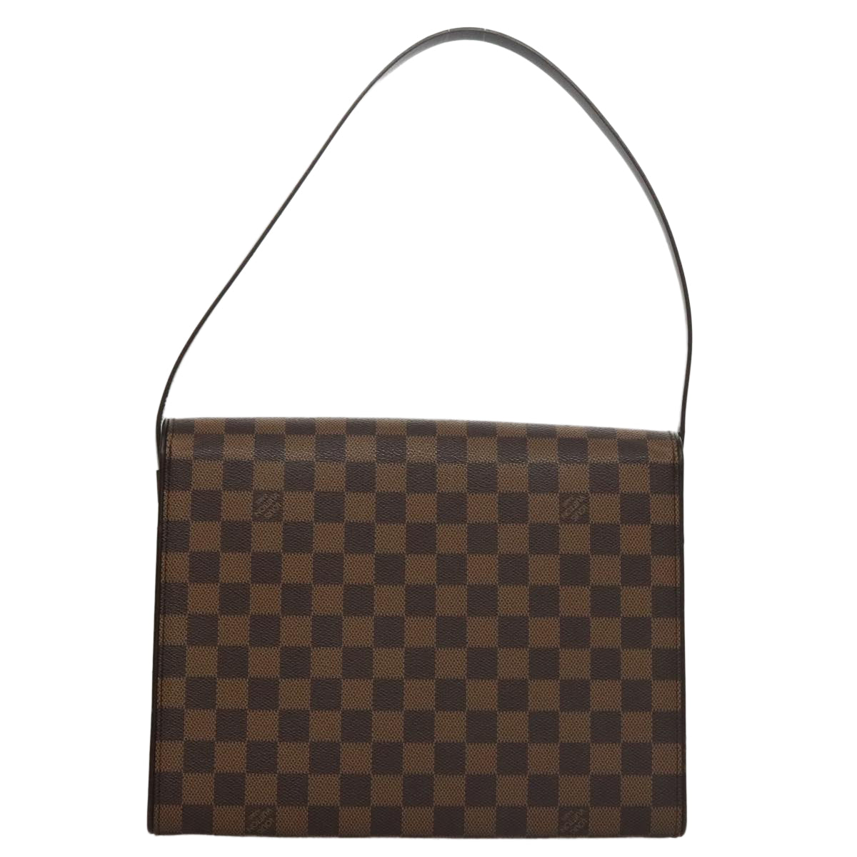 LOUIS VUITTON Damier Ebene Tribeca Carre Shoulder Bag N51161 LV 109448