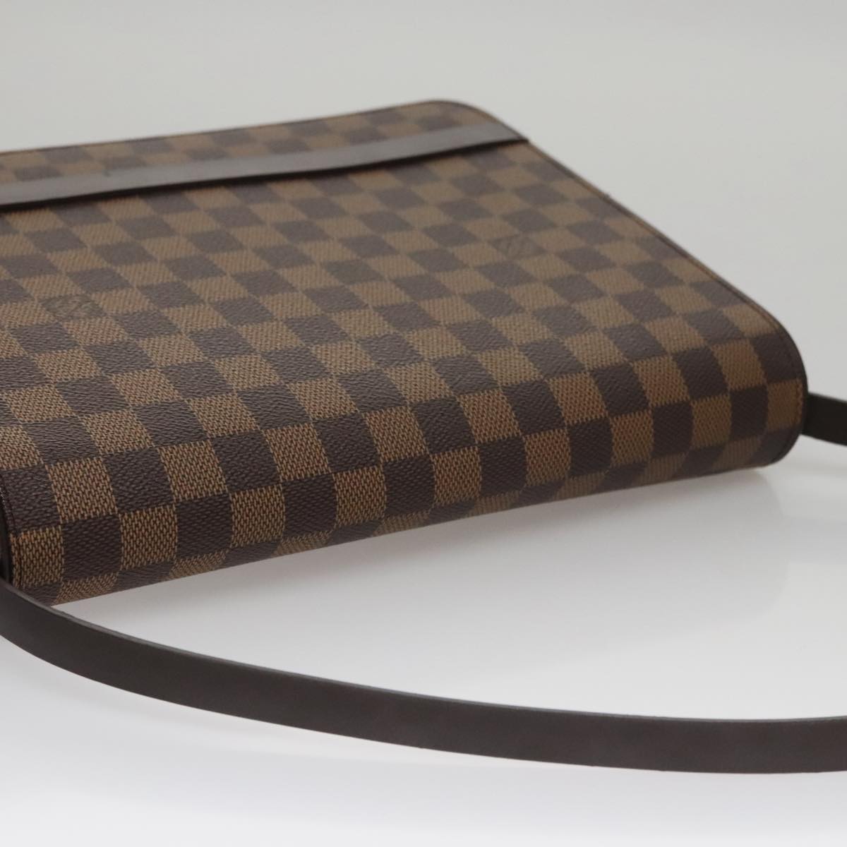 LOUIS VUITTON Damier Ebene Tribeca Carre Shoulder Bag N51161 LV 109448