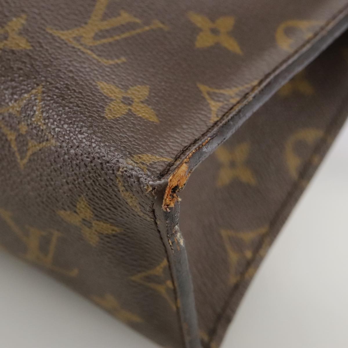 LOUIS VUITTON Monogram Sac tri-angle Hand Bag Vintage M51360 LV 109453