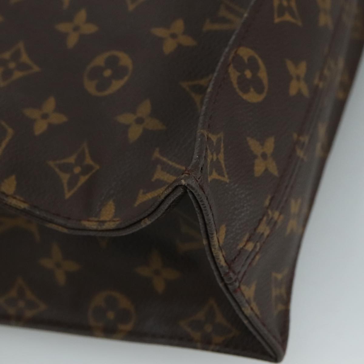 LOUIS VUITTON Monogram Sac Plat Hand Bag M51140 LV 109464