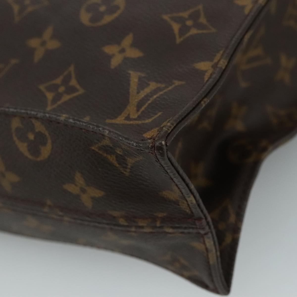 LOUIS VUITTON Monogram Sac Plat Hand Bag M51140 LV 109464
