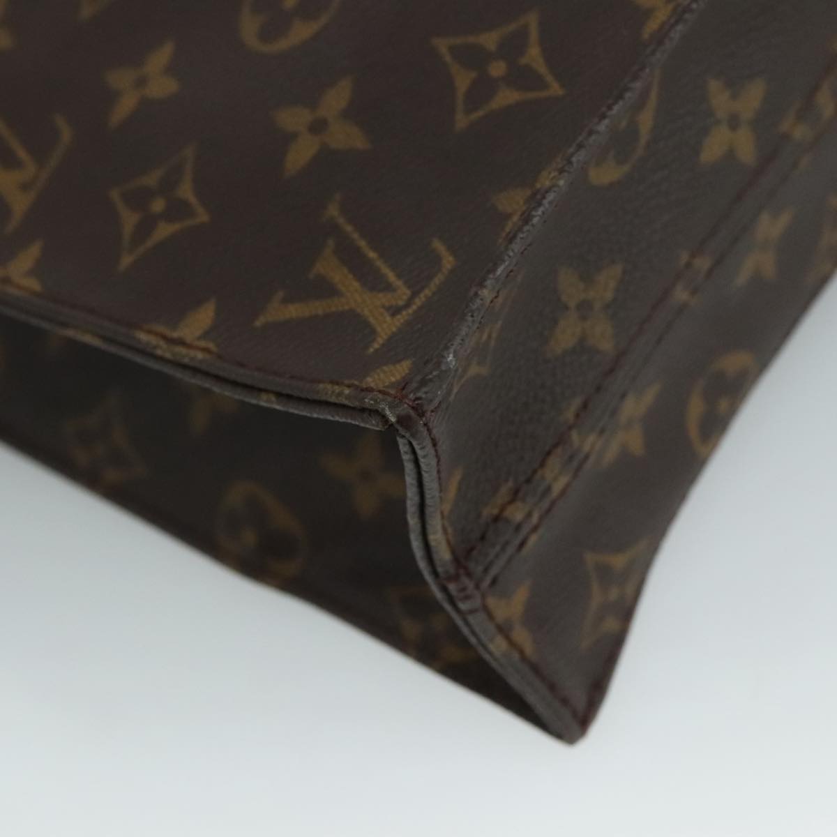LOUIS VUITTON Monogram Sac Plat Hand Bag M51140 LV 109464