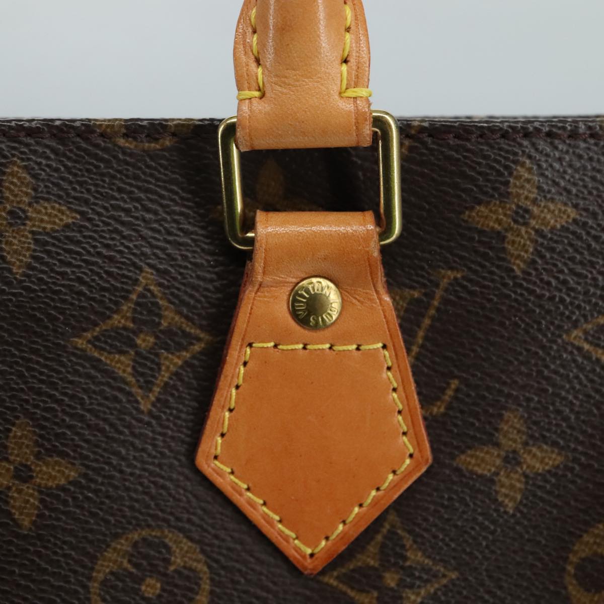 LOUIS VUITTON Monogram Sac Plat Hand Bag M51140 LV 109464