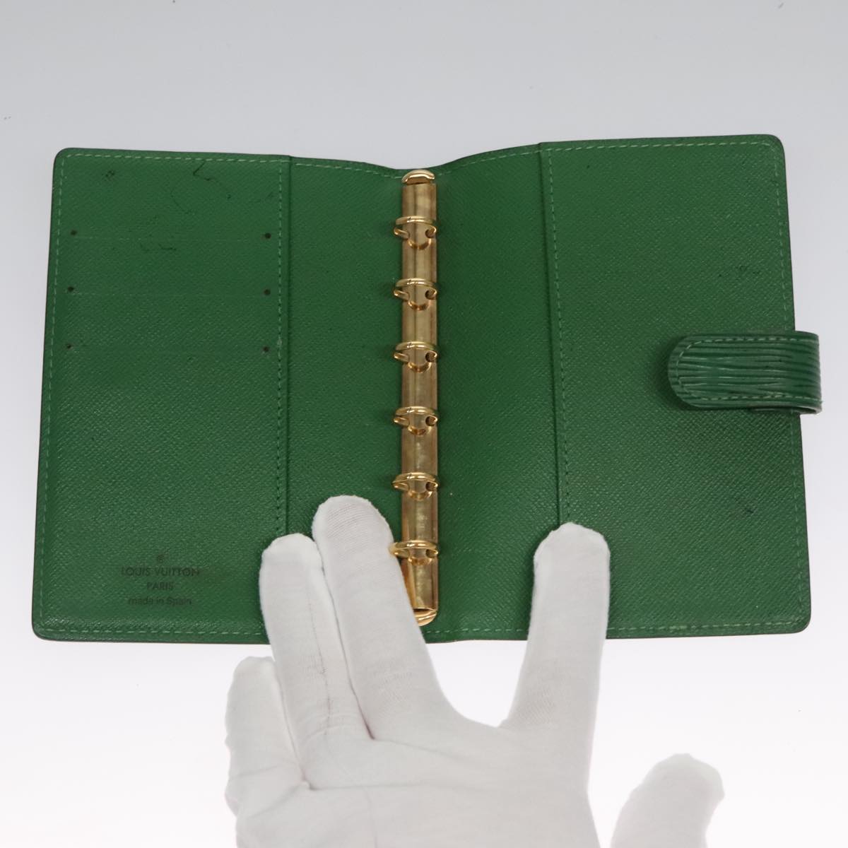 LOUIS VUITTON Epi Agenda PM Day Planner Cover Green R20054 LV 109652