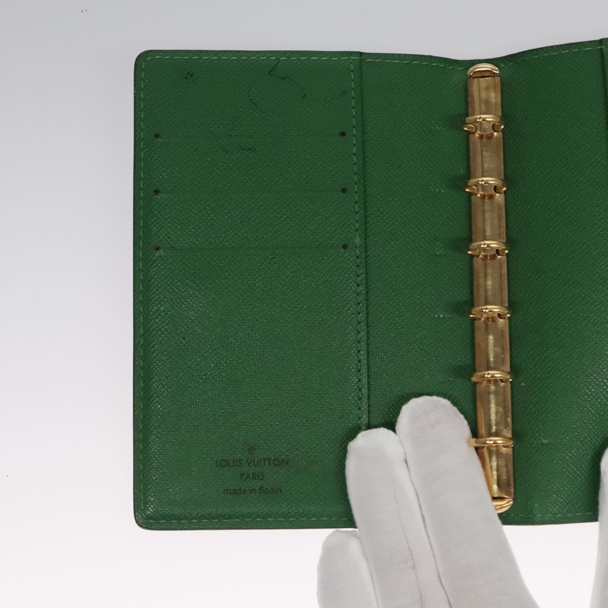 LOUIS VUITTON Epi Agenda PM Day Planner Cover Green R20054 LV 109652