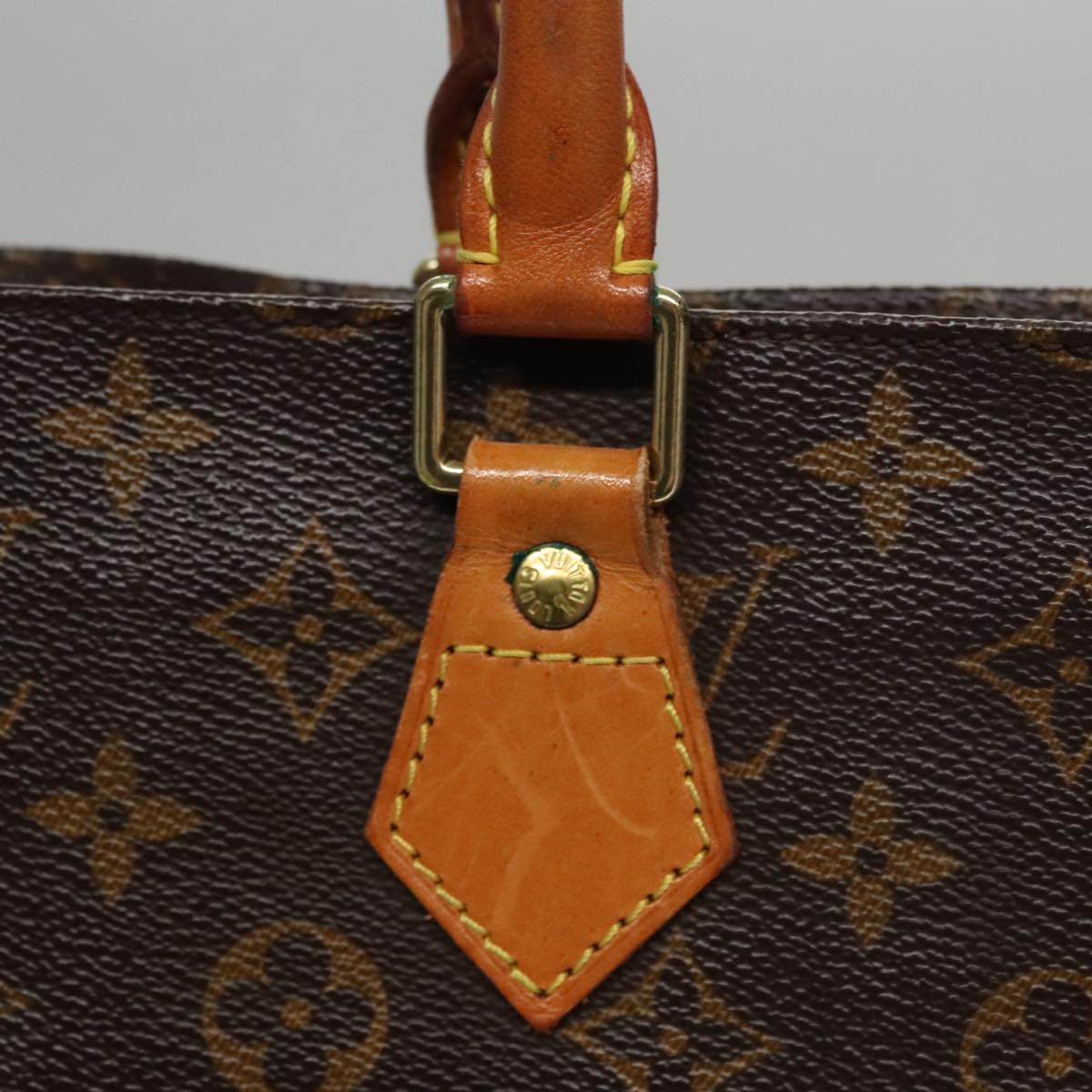LOUIS VUITTON Monogram Sac Plat Hand Bag M51140 LV 109668