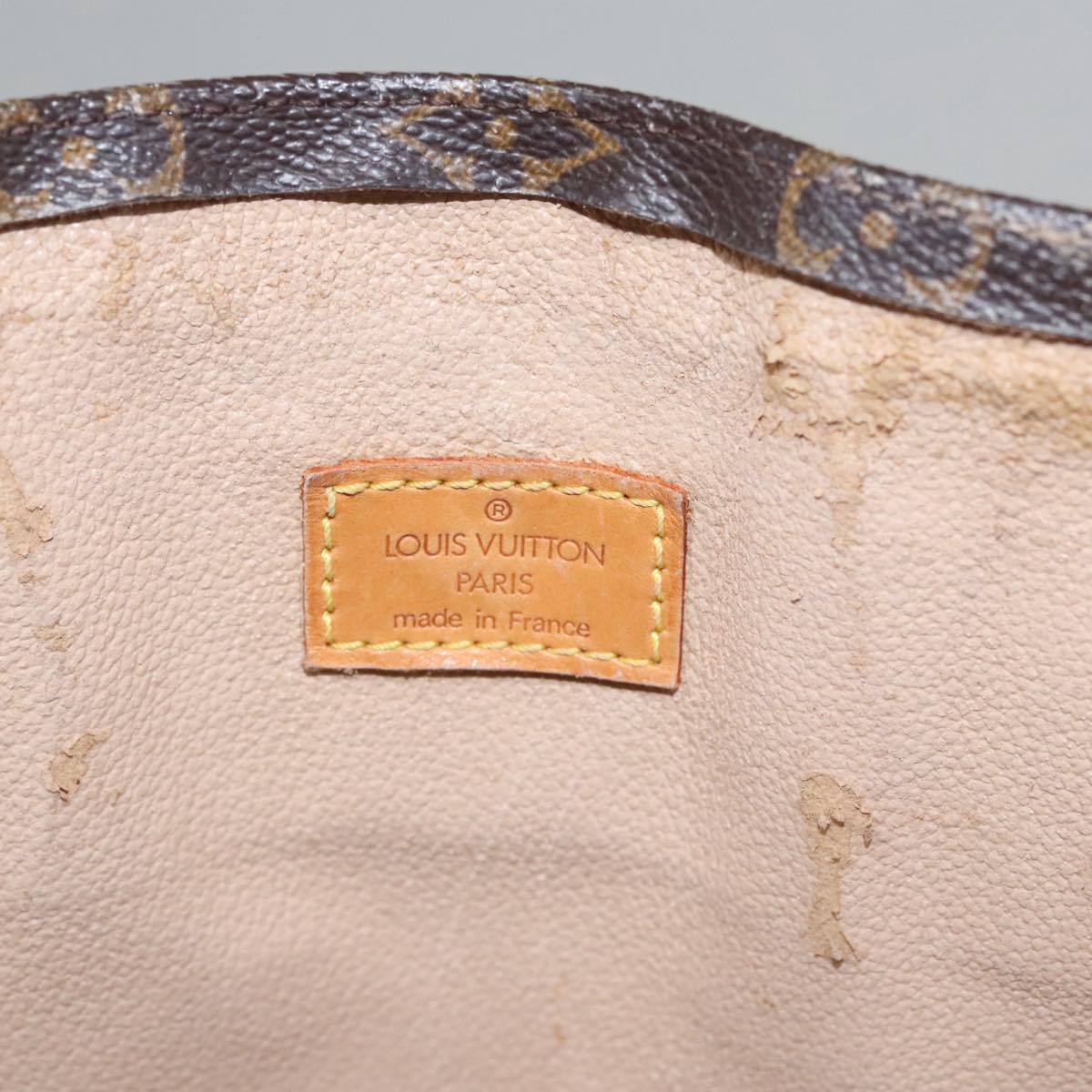 LOUIS VUITTON Monogram Sac Plat Hand Bag M51140 LV 109668