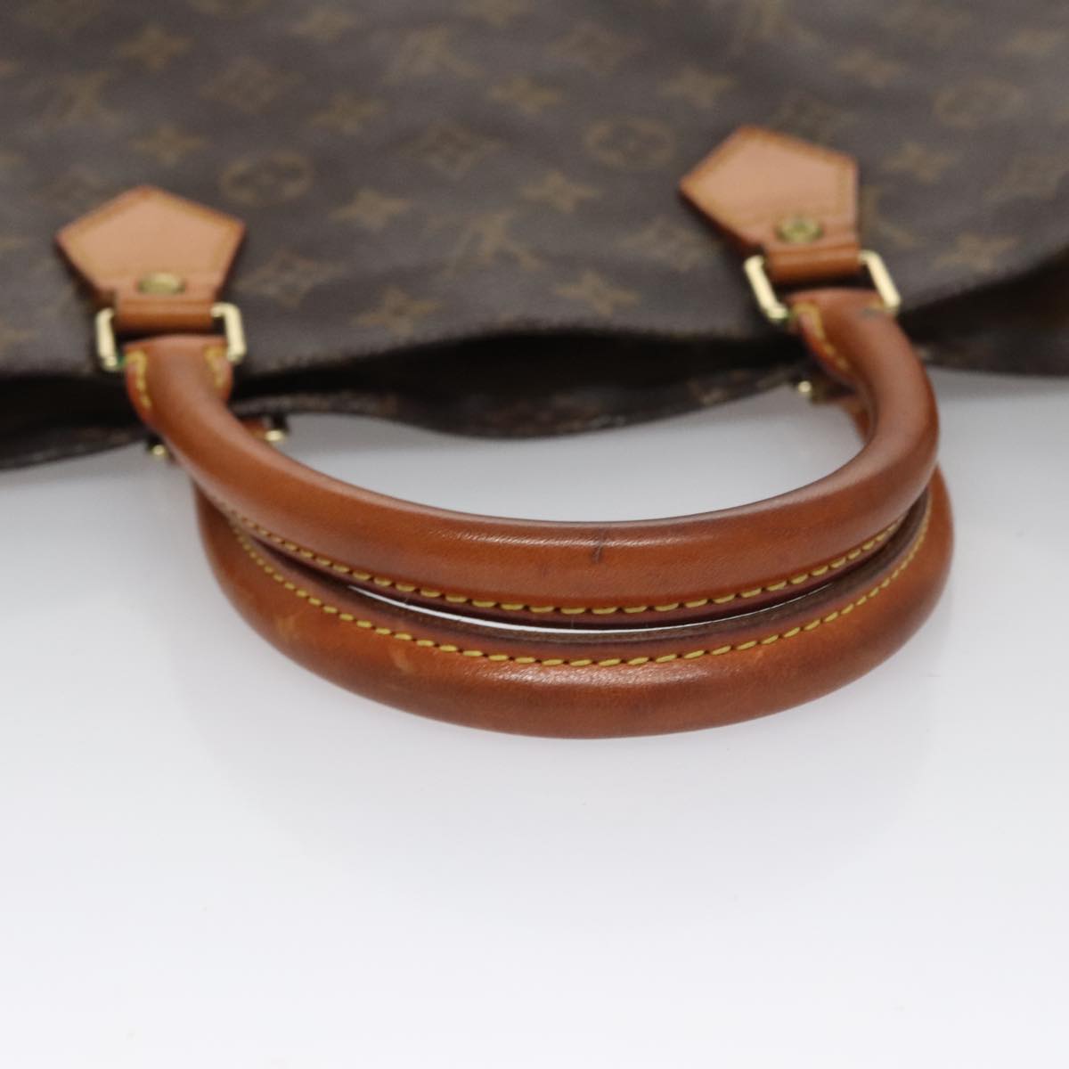 LOUIS VUITTON Monogram Sac Plat Hand Bag M51140 LV 109668