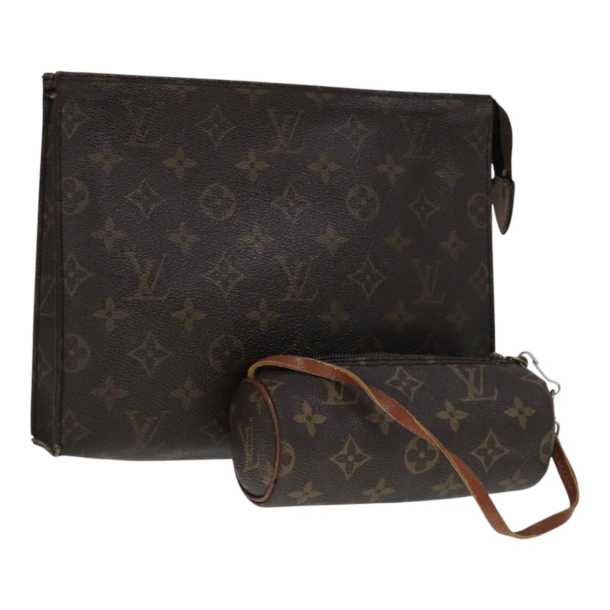 LOUIS VUITTON Monogram Pouch 2Set LV 109742