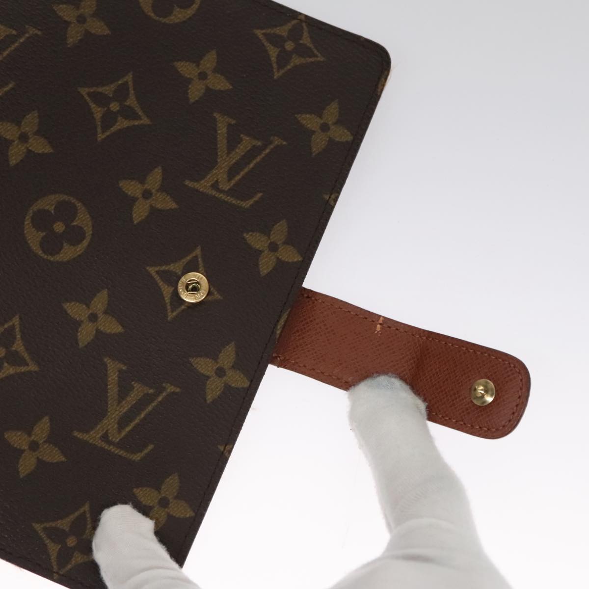 LOUIS VUITTON Monogram Agenda MM Day Planner Cover R20105 LV 109746